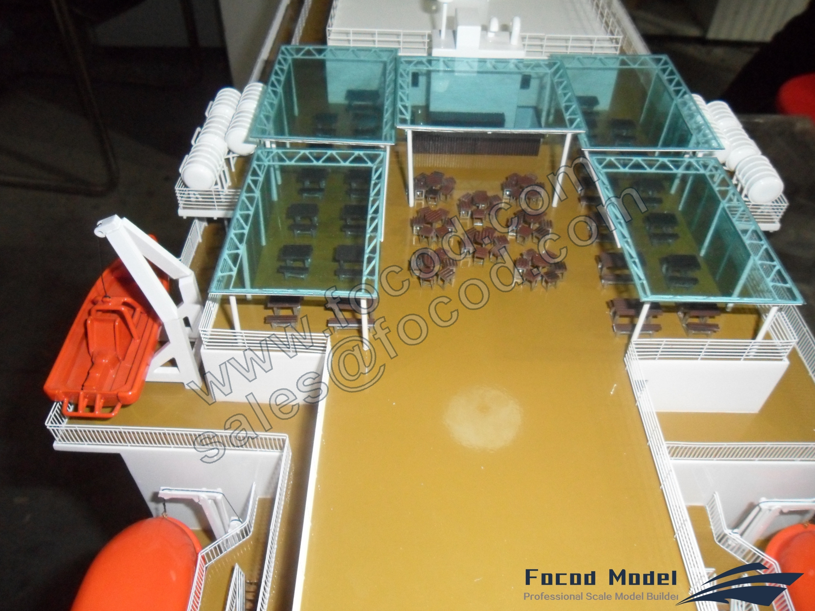 custom made model of 134m Ferry
